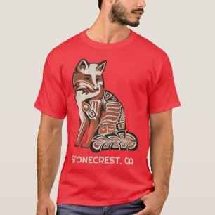 T-shirt Tribal Rouge De Stonecrest Géorgie Amérindien A