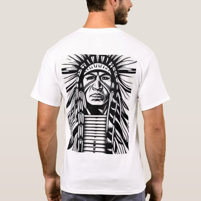 T-shirt Tribal Spirit : Symbole amérindien. (Dos)