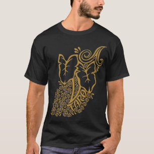 T-shirt tribal tropical hawaïen de jardin de taro