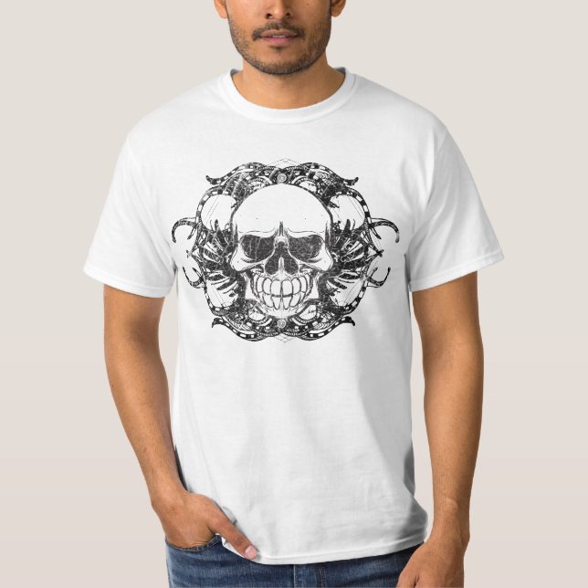 T-shirt Tribal Urban skull (Devant)