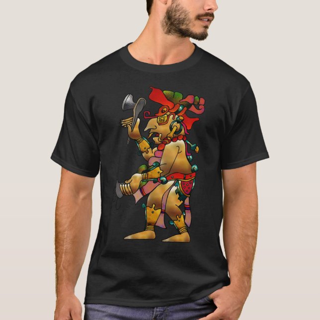 T-shirt Tribal War Dance Native Double Graphisme (Devant)