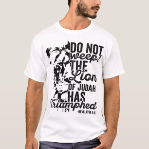 T-shirt Tribe de Juda Christian Lion Révélation Bible Ver