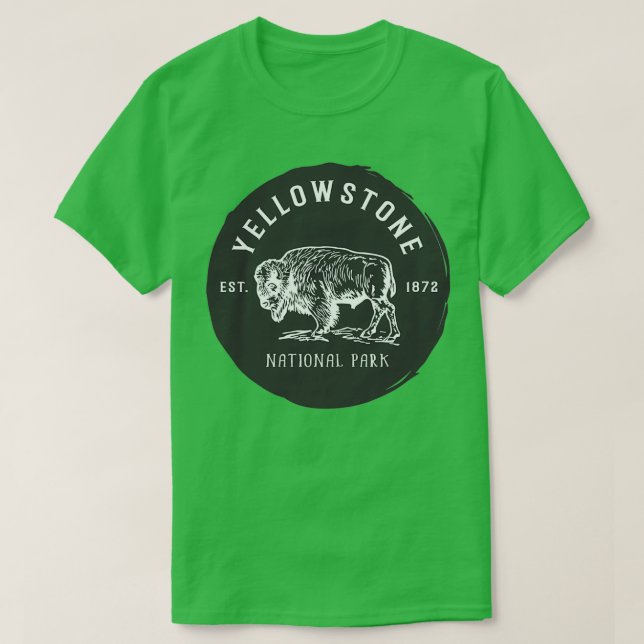 T-shirt Triblend du parc national de Yellowstone (Design devant)