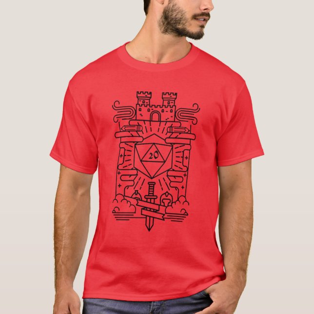 T-shirt Triblon rouge (Devant)
