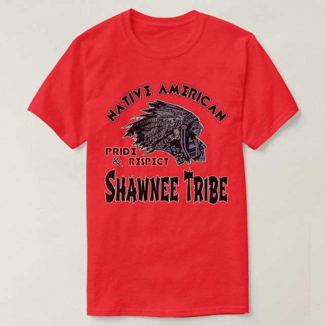 T-shirt tribu amérindienne Shawnee  (Design devant)