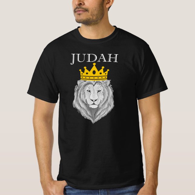 T-shirt Tribu De Juda Lion - Messianic Yeshua Israélites (Devant)