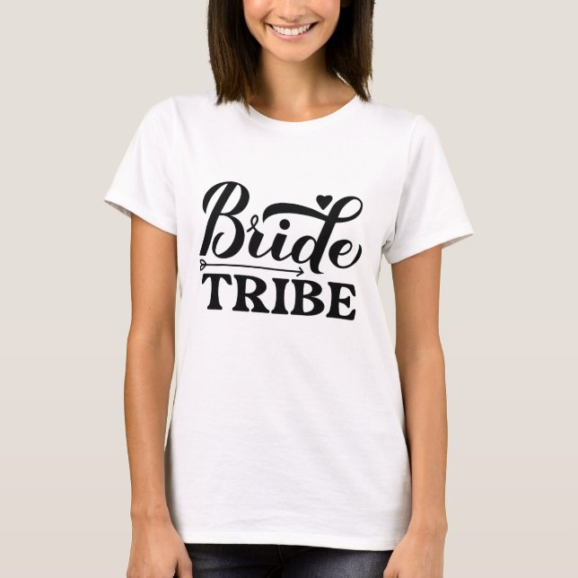 T-shirt Tribu de la mariée (Devant)