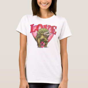 T-shirt Tricératops amoureux Saint Valentin