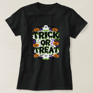 T-shirt tricher ou traiter Halloween