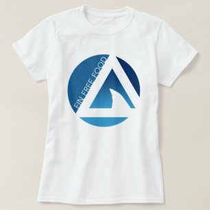 T-shirt tricircles libres de nourriture d'aileron de