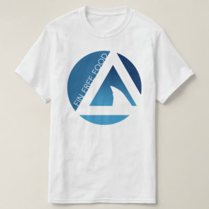 T-shirt tricircles libres de nourriture d'aileron de