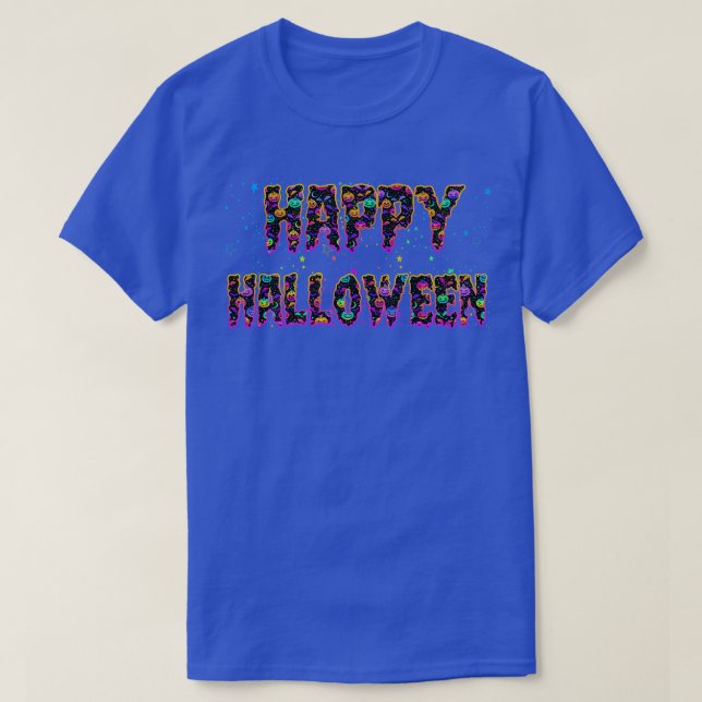 T-shirt Trick or Treat Halloween Chemise Citrouille Happy  (Design devant)