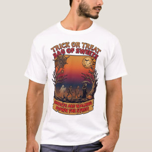 T-shirt Trick Or Treat Halloween Fantômes Zombies Faucheus