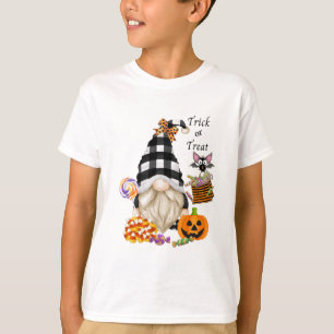 T-shirt Trick or Treat Halloween Gnome