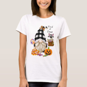 T-shirt Trick or Treat Halloween Gnome