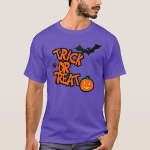 T-shirt Trick Or Treat Halloween Yeux Dans Le Dos
