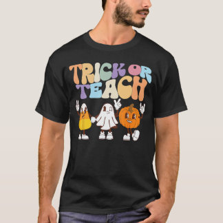 T-shirt Trick oreach Cute Halloweeneacher boy