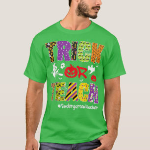 T-shirt Trick Ou Enseigner À La Maternelle Enseignant Hall