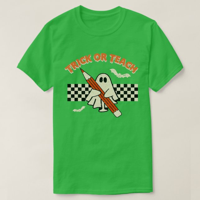 T-shirt Trick Ou Enseigner Funny Enseignant Costume Hallow (Design devant)