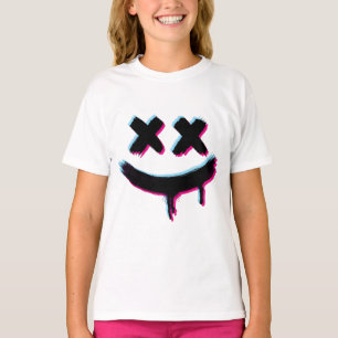 T-shirt Trick ou traitement Halloween visage souriant