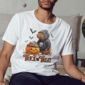 T-shirt Trick ou traiter Capybara Halloween drôle