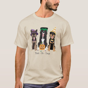 T-shirt Trick Ou Traiter Les Chiens En Costumes D'Hallowee
