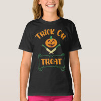 Trick ou traiter les os croisés Halloween citrouil
