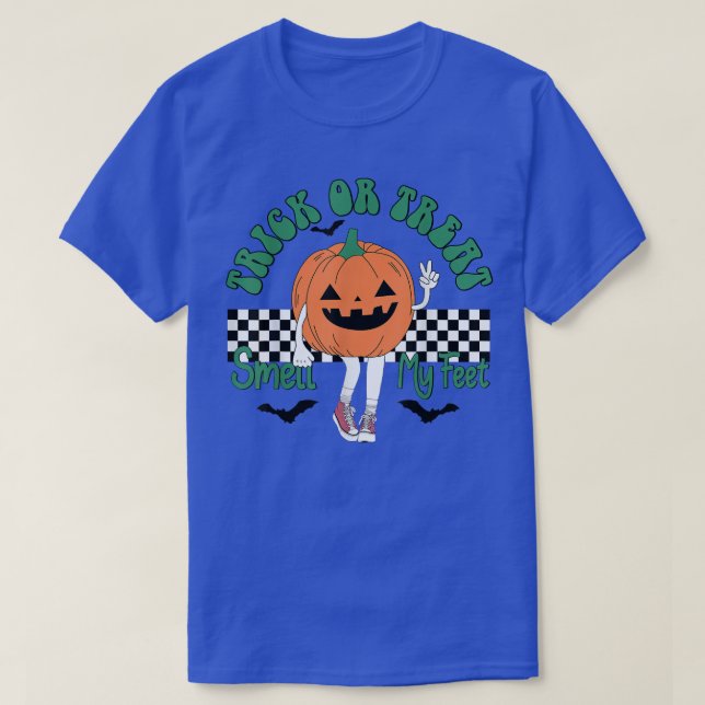 T-shirt Trick Ou Traiter L'Odeur Mes Pieds Moi Drôle Hallo (Design devant)