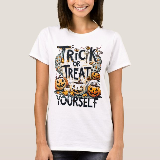 T-shirt Trick Ou Treat Yself - Halloween (Devant)
