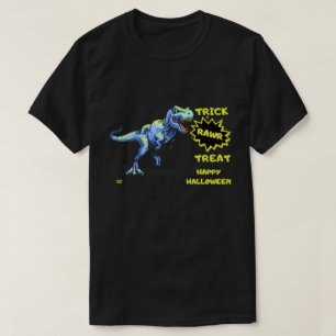T-shirt "TRICK RAWR TREAT" drôle halloween dinosaure