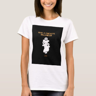 T-shirt Trickster Ghosts Femme White Basic T Shirt