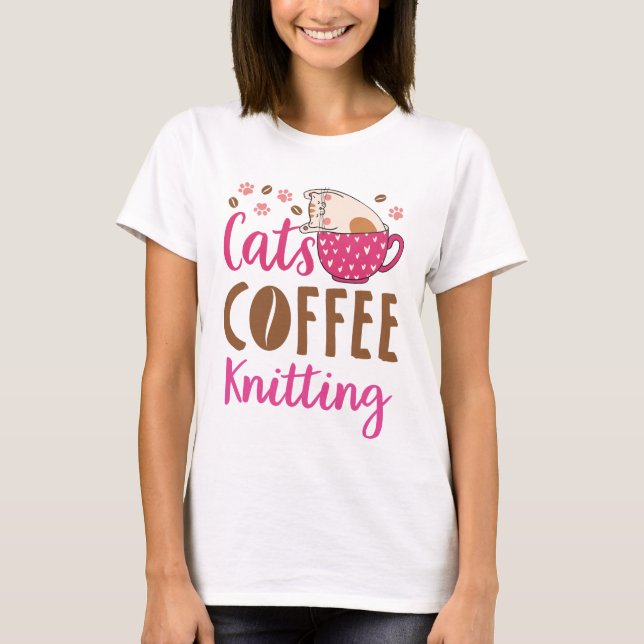 T-shirt Tricot Café Chats (Devant)