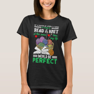 T-shirt Tricot Citation Love Reading Knitter Citation Livr