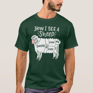 T-shirt Tricot Comment je vois un mouton Fil Laine Tricote