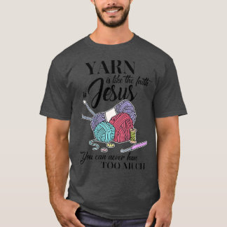 T-shirt Tricot Crocheting s Dons Pour Les Femmes La Foi Da