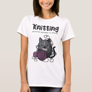 T-shirt Tricot parce que le meurtre est une erreur amusant