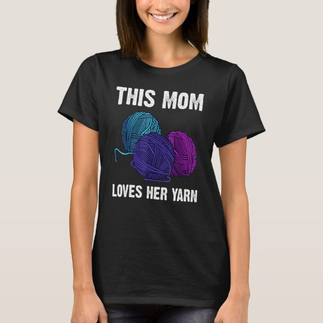 T-shirt Tricot Pour Maman Mère Fil Crochet Fil Fer (Devant)