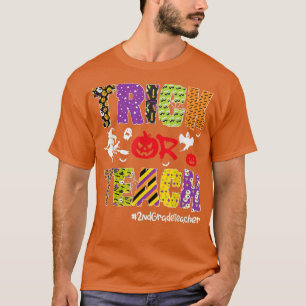 T-shirt Tricoter Ou Enseigner Citrouille Halloween de 2e a