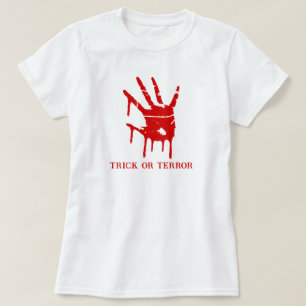 T-shirt Tricoter Ou Terreur Éffrayant Halloween Halloween