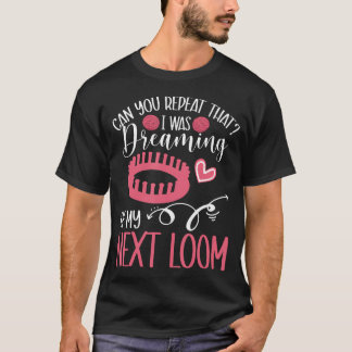 T-shirt Tricoteuse sur métier à tisser Crochetant Artiste