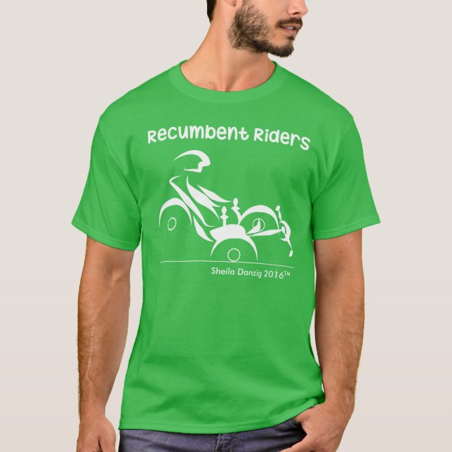 T-shirt Tricycles couchés de cavaliers (Devant)