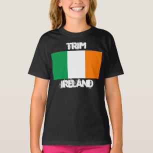 T-shirt Trim, Irlande avec drapeau irlandais Enfants