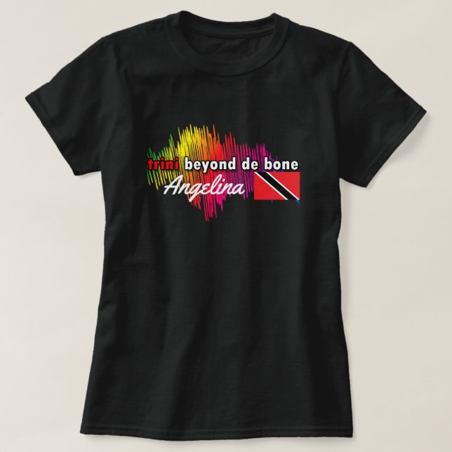 T-shirt trini au-delà de de l'os dames top (croûte.) (Design devant)