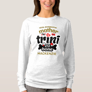 T-shirt Trini jusqu'aux os Texte MÈRE BROWN