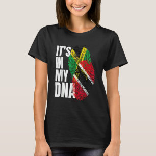T-shirt Trinidadien Plus Jamaïcain Mélanger l'ADN patrimoi