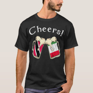 T-shirt Trinité-et-Tobago Italie Drapeau Cheer Beer Grown