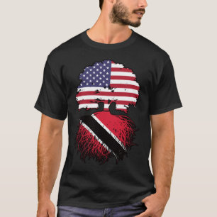 T-shirt Trinité-et-Tobago Trinidadien American USA Tree