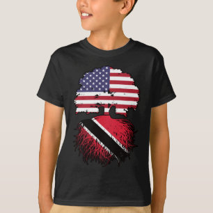 T-shirt Trinité-et-Tobago Trinidadien American USA Tree