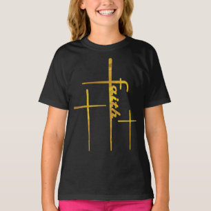 T-shirt Trinity Cross Christian Faith Jeunes garçons Fill