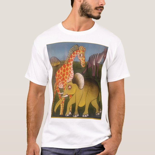 T-shirt Trio d'art africain (Devant)
